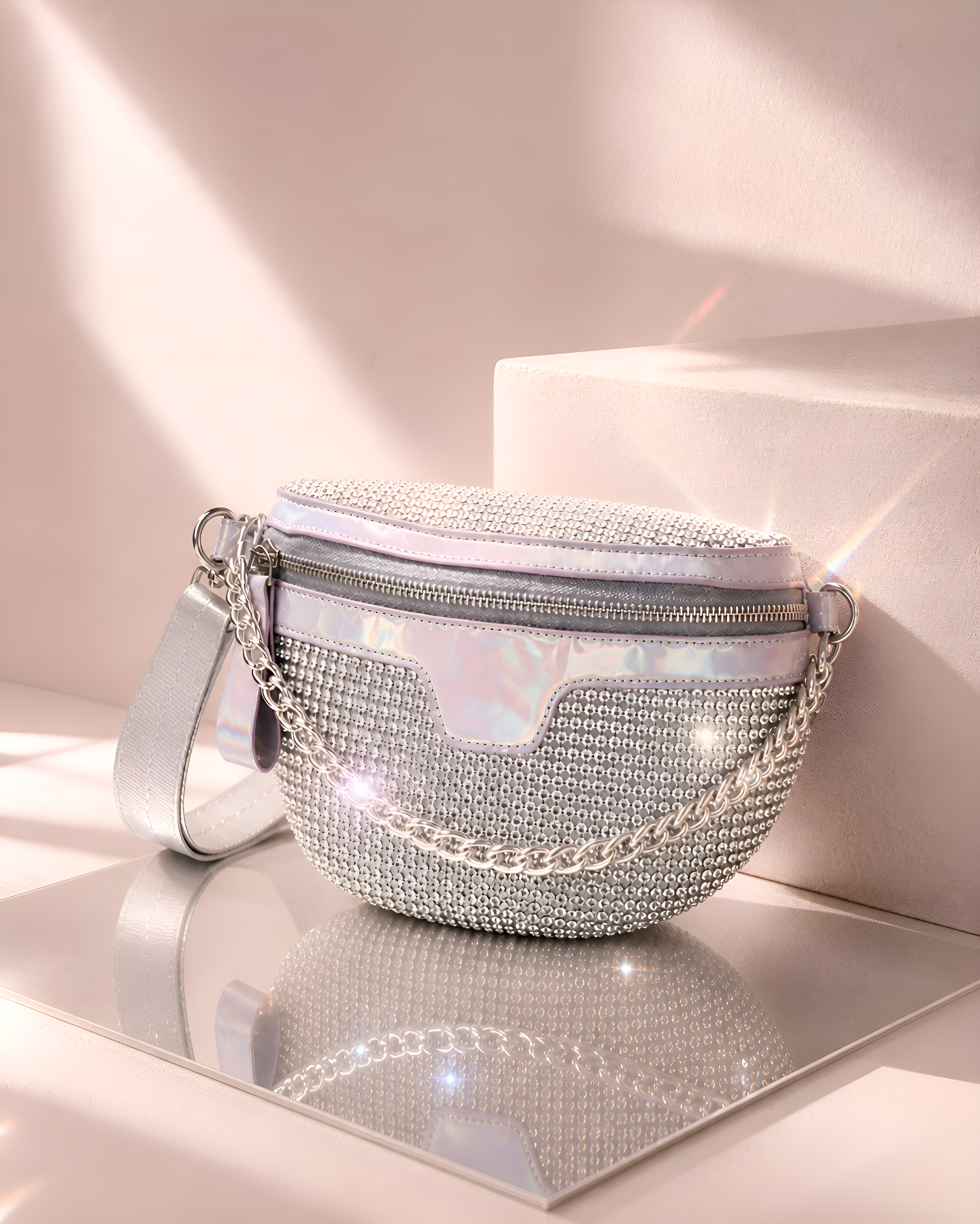 DIAMOND - Banane strass hologaphique