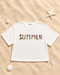 SUMMER - Crop top à strass