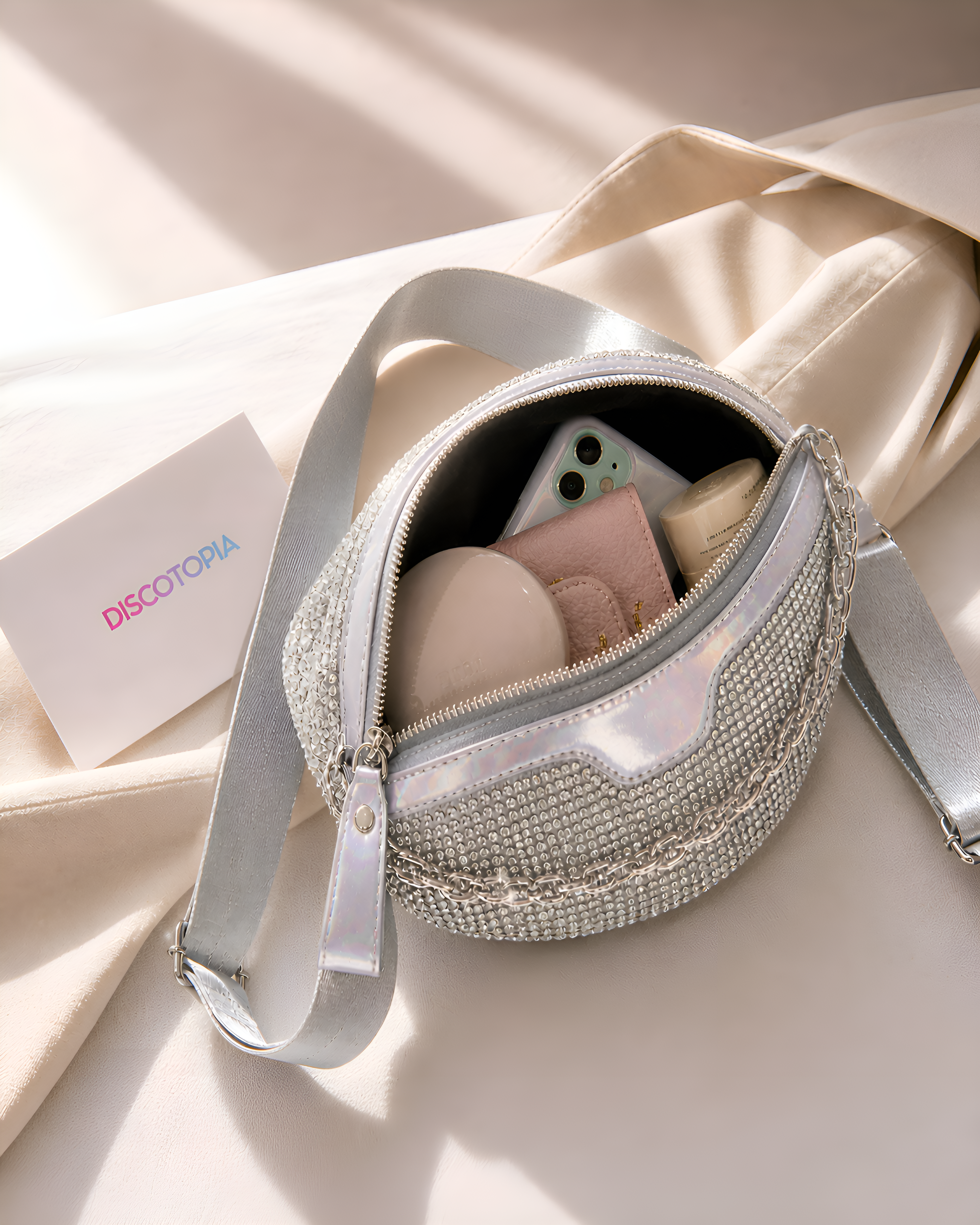DIAMOND - Banane strass hologaphique