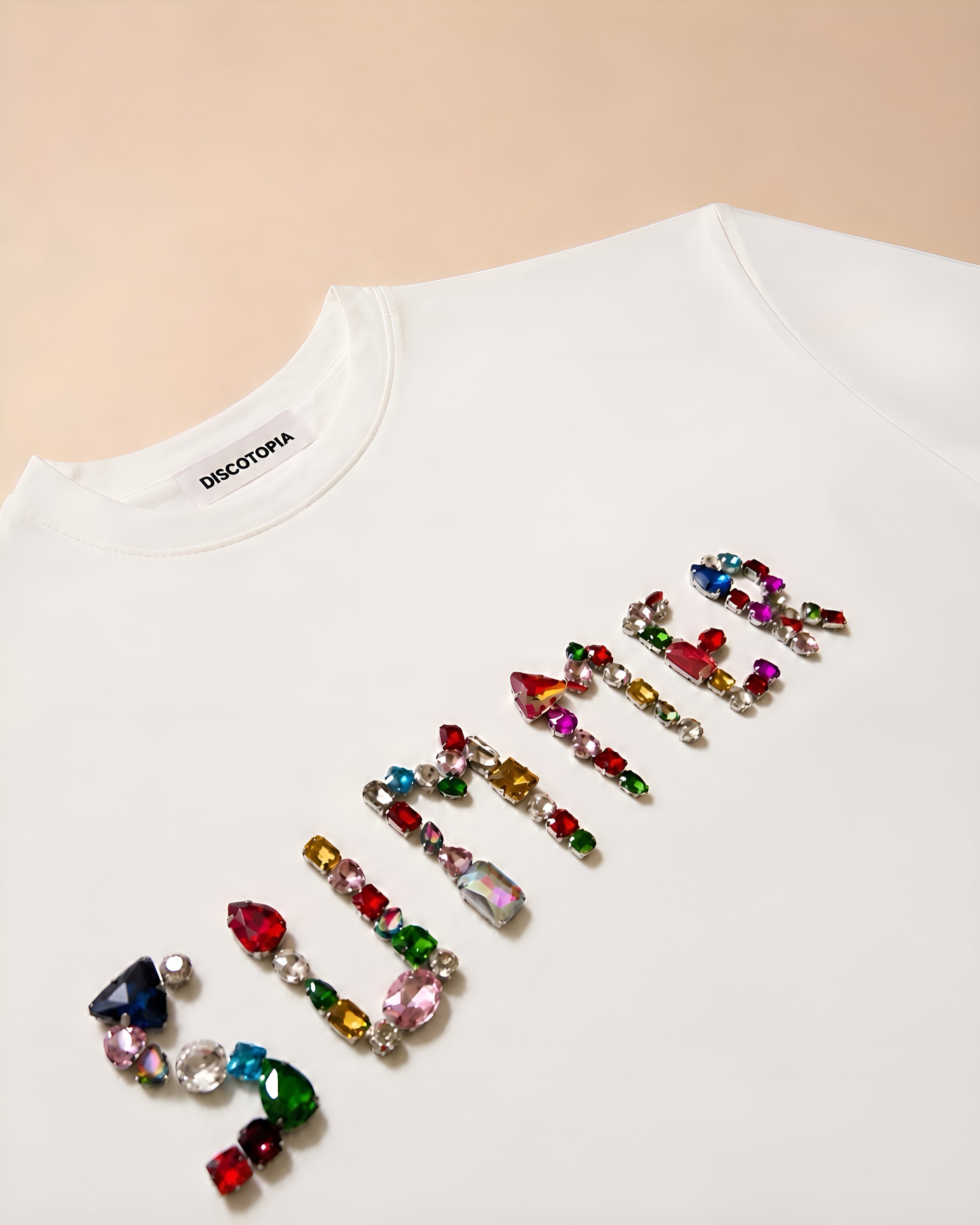 SUMMER - Crop top à strass