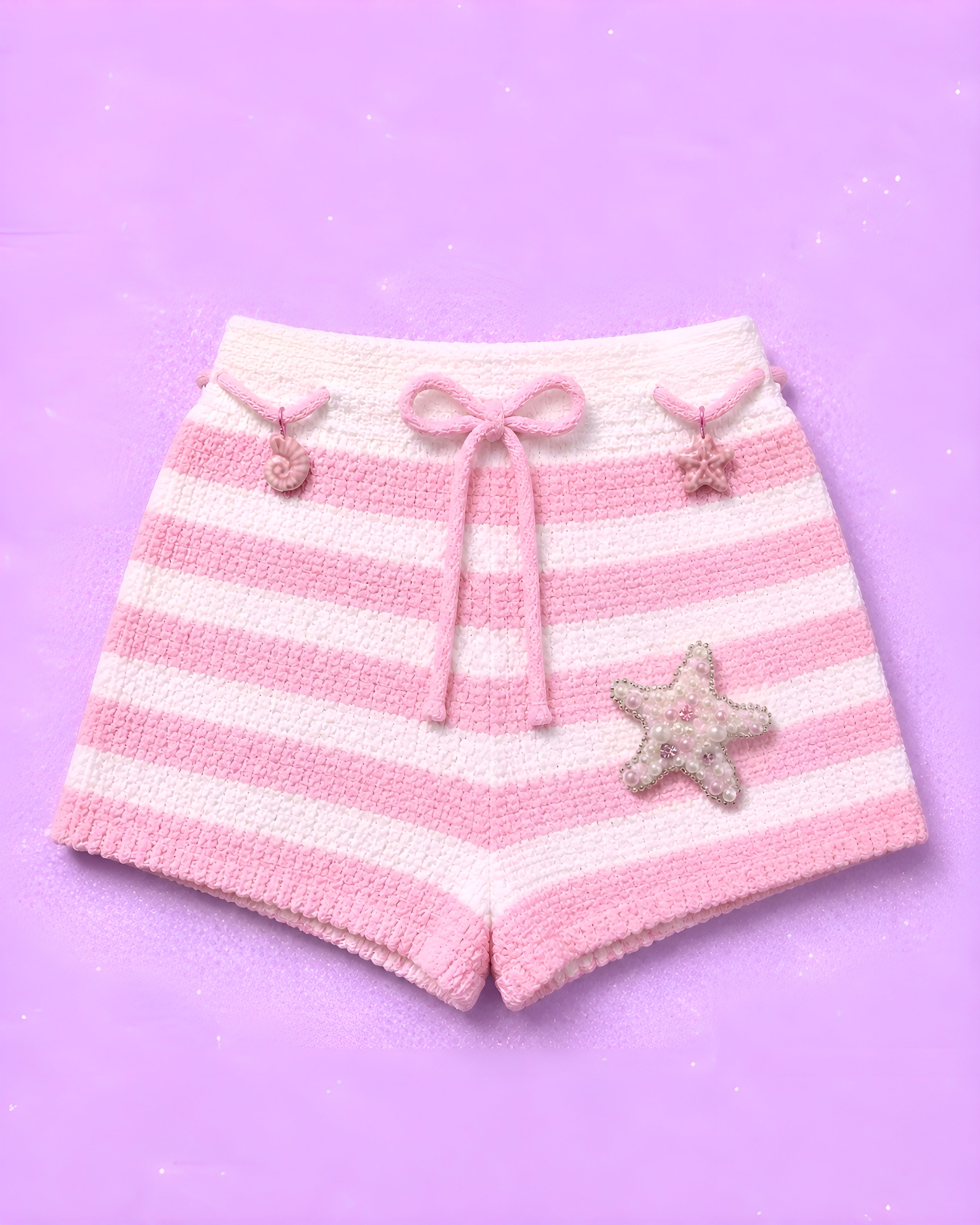 SEASHELL - Short à rayures